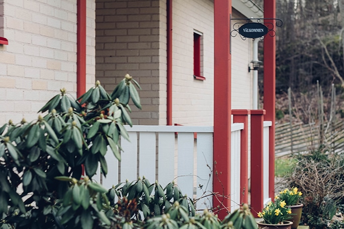 Pias lägenhet ligger i ett hus som hon delar med två personer till genom föräldrakooperativet